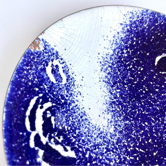 Vintage Enamelled Copper Trinket Dish - Picture 13 of 14